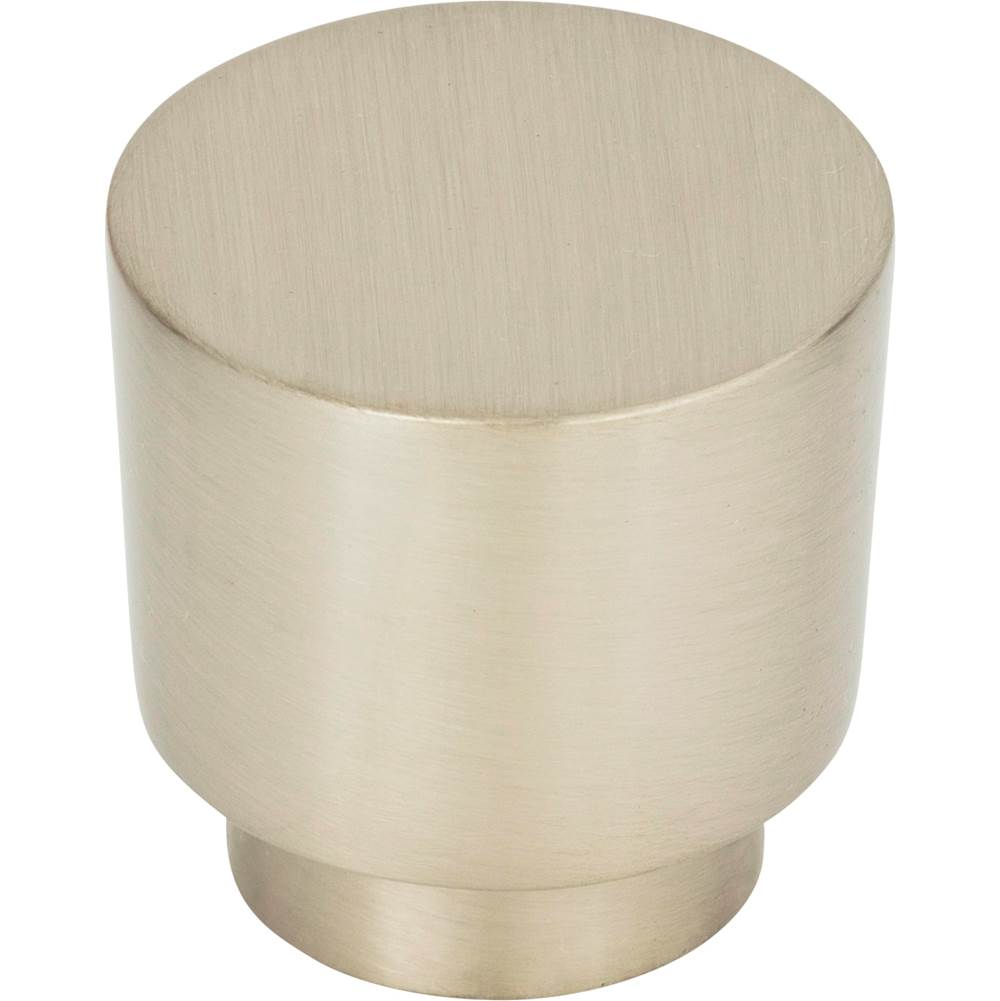 Atlas - Tom Tom Knob 1 1/4 Inch Brushed Nickel - Brushed Nickel