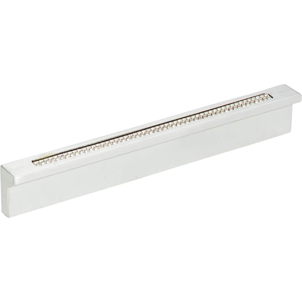 Crystal Bar Inset Thin Pull 3 3/4 Inch (c-c) Matte Black