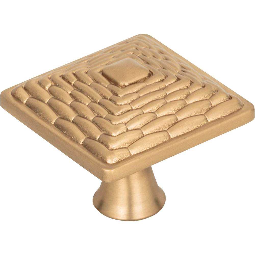 Mandalay Square Knob 1 1/4 Inch Brushed Nickel