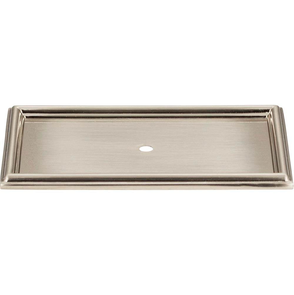 Atlas - Campaign Rope Backplate 3 11/16 Inch Brushed Nickel - Brushed Nickel