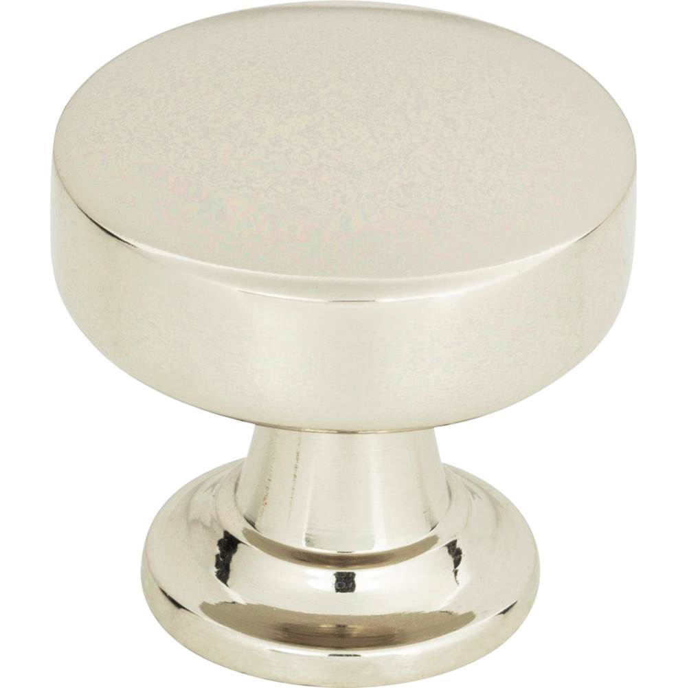 Atlas - Browning Round Knob 1 1/4 Inch Polished Nickel - Polished Nickel