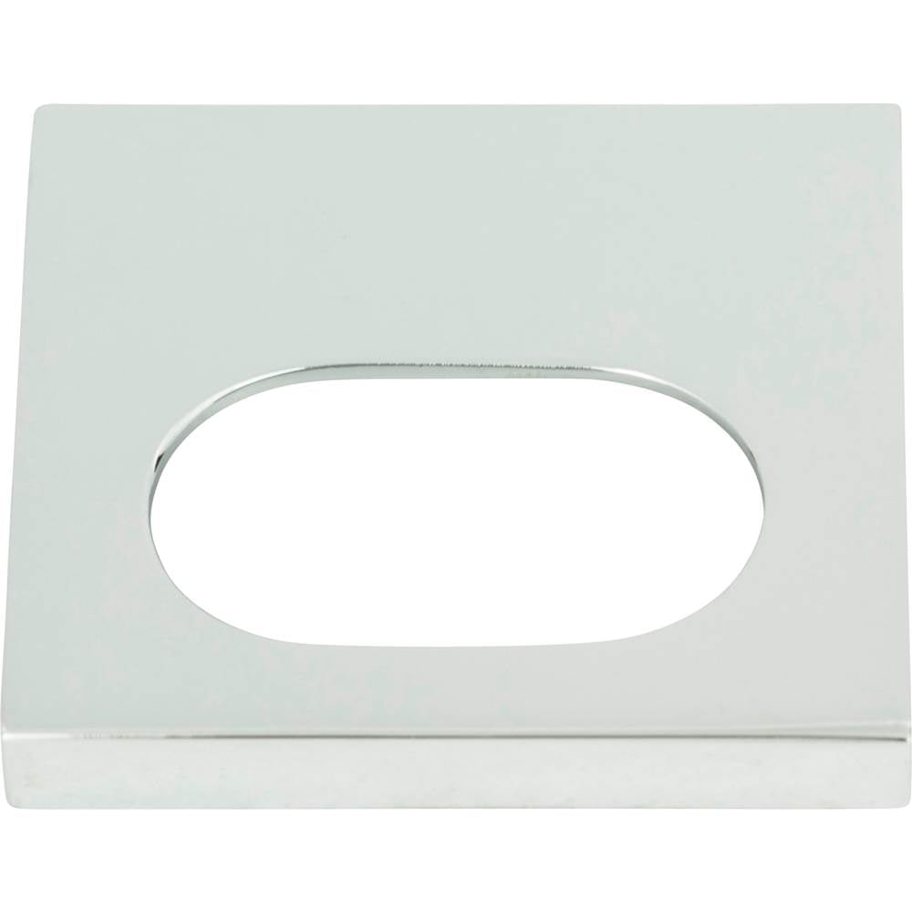 Atlas - Modern Square Edge Tab Pull 1 1/4 Inch (c-c) Polished Chrome - Polished Chrome