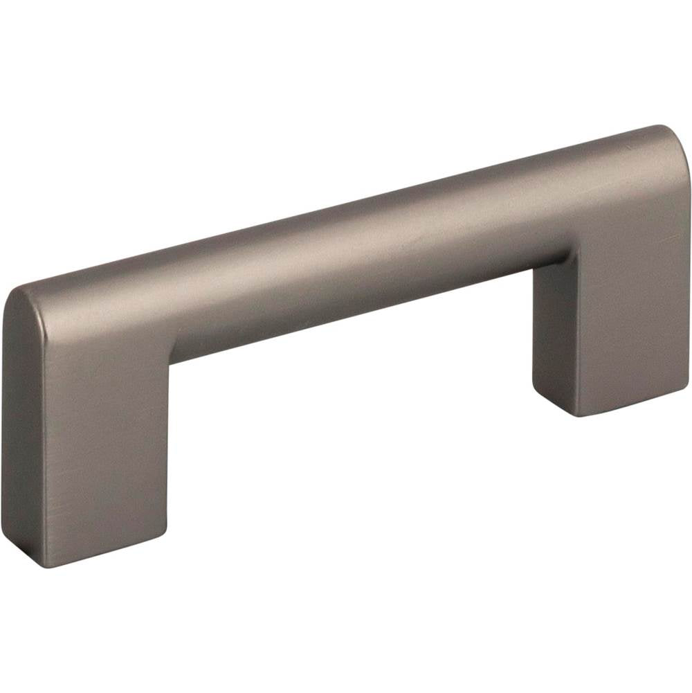 Round Rail Pull 3 Inch Matte Black