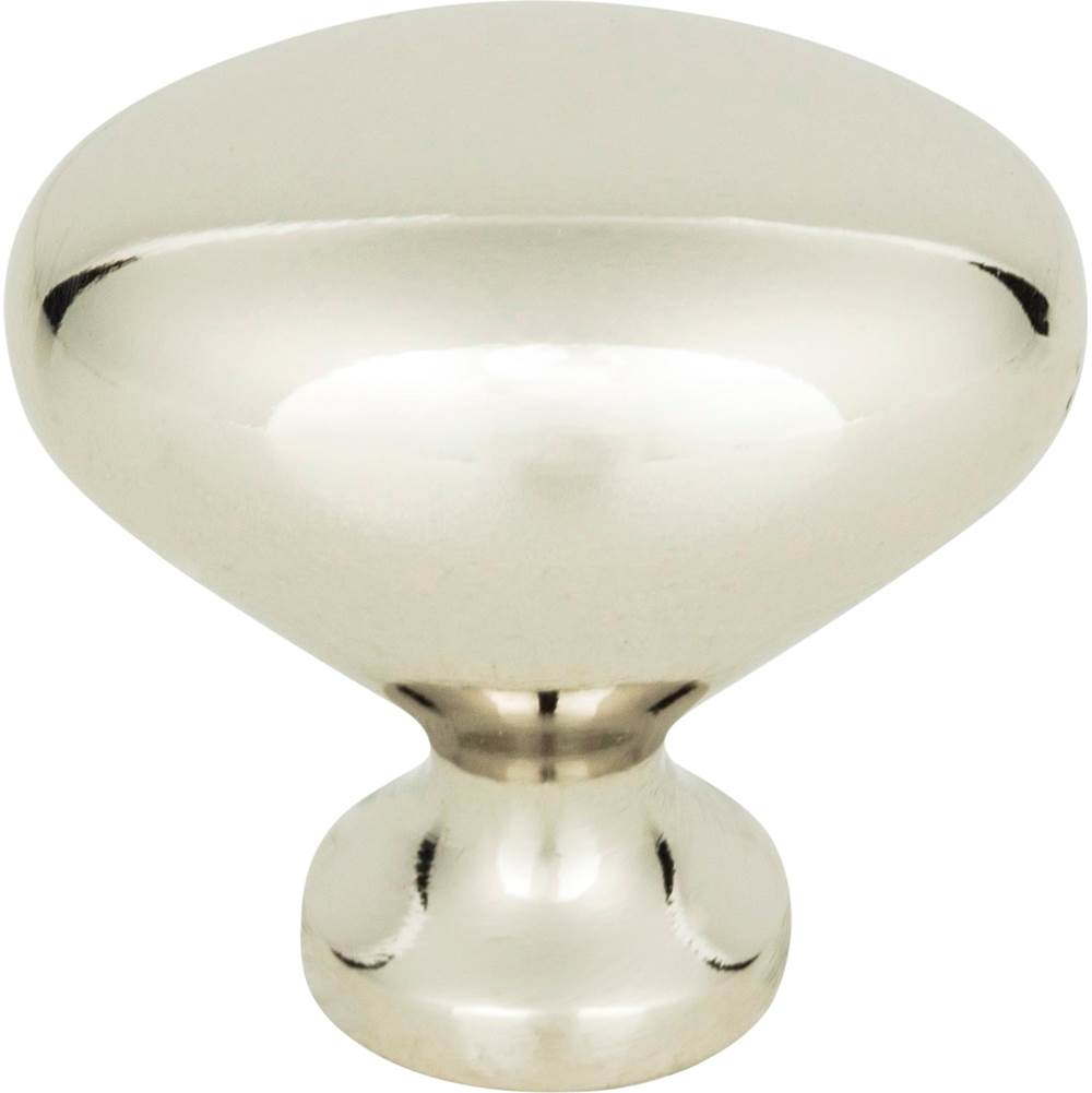 Atlas - Robin Egg Knob 1 1/4 Inch Polished Nickel - Polished Nickel