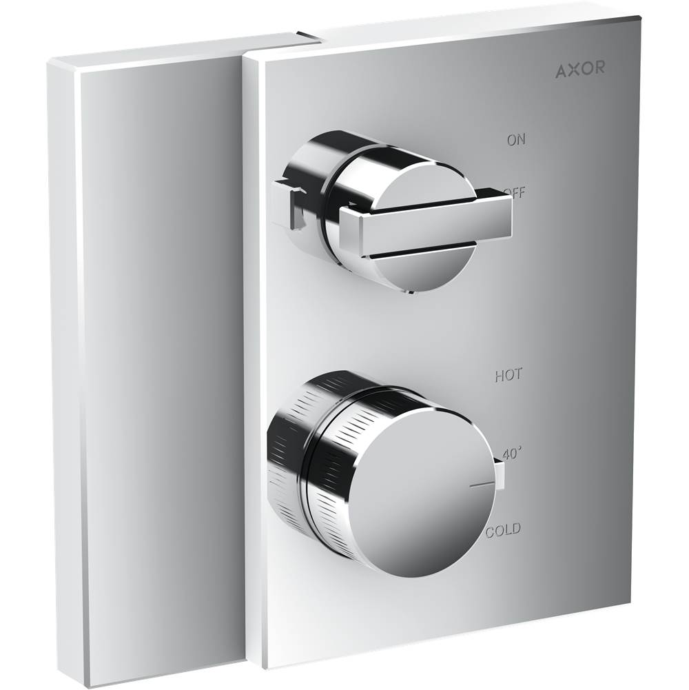 Axor - Edge Thermostatic Trim with Volume Control in Chrome - Chrome