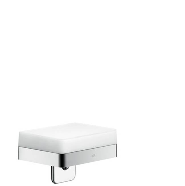 Axor - AXOR Universal SoftSquare Soap Dispenser with Shelf in Chrome - Chrome