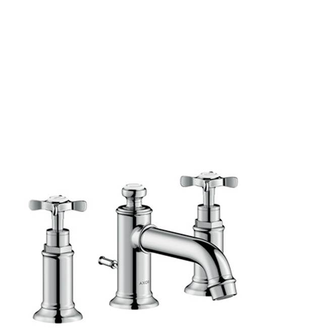 Axor - AXOR Montreux Widespread Faucet 30 with Cross Handles and Pop-Up Drain, 1.2 GPM in Chrome - Chrome