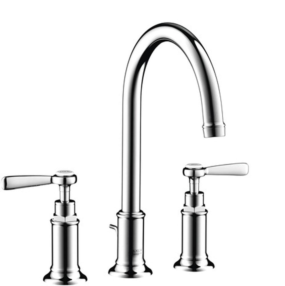 Axor - AXOR Montreux Widespread Faucet 180 with Lever Handles and Pop-Up Drain, 1.2 GPM in Chrome - Chrome