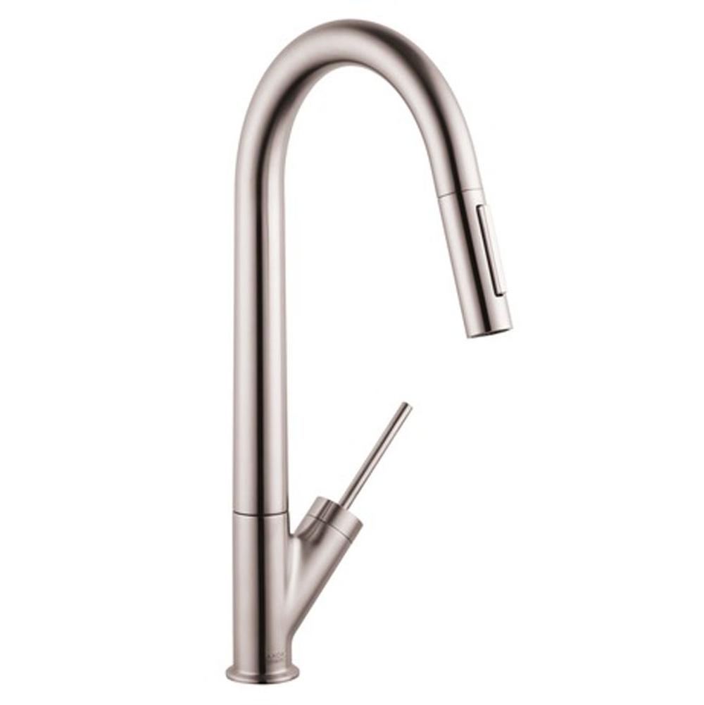 Axor - AXOR Starck HighArc Kitchen Faucet 2-Spray Pull-Down, 1.75 GPM in Steel Optic - Steel Optic