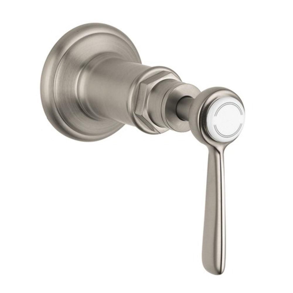 Axor - AXOR Montreux Volume Control Trim with Lever Handle in Brushed Nickel - Brushed Nickel