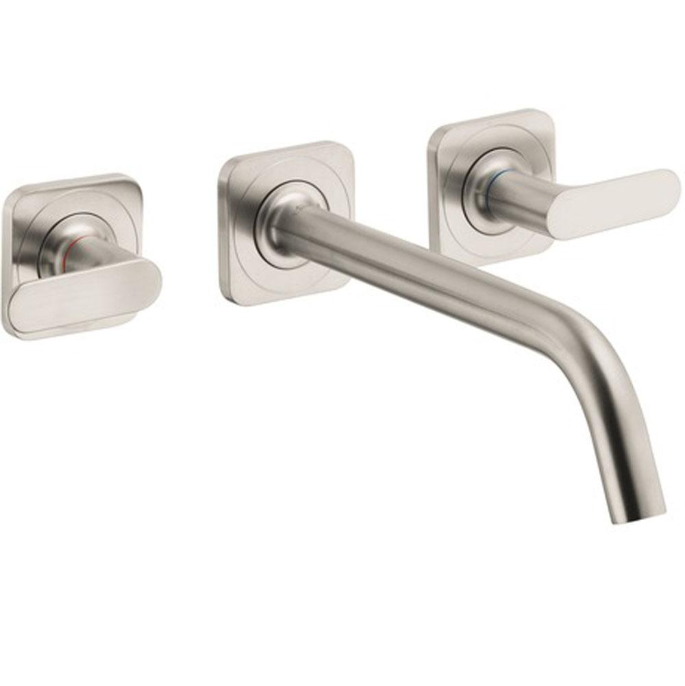 Axor - AXOR Citterio M Wall-Mounted Widespread Faucet Trim, 1.2 GPM in Brushed Nickel - Brushed Nickel