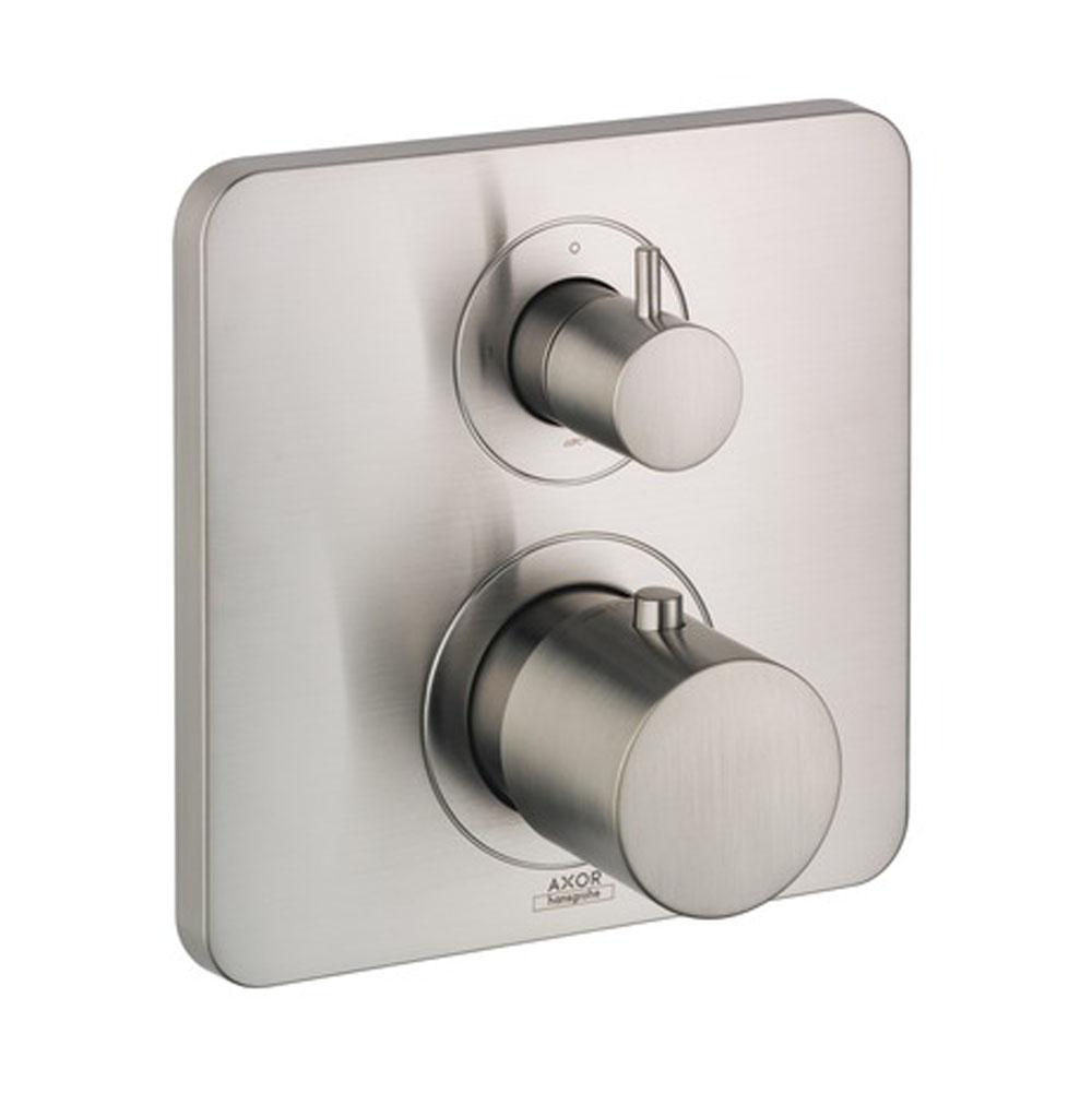 Axor - AXOR Citterio M Thermostatic Trim with Volume Control and Diverter in Brushed Nickel - Brushed Nickel