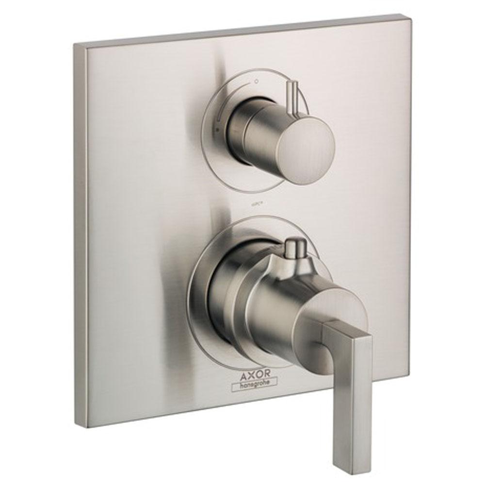 Axor - AXOR Citterio Thermostatic Trim with Volume Control in Brushed Nickel - Brushed Nickel