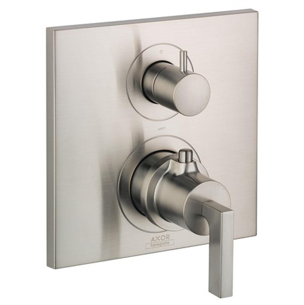 Axor - AXOR Citterio Thermostatic Trim with Volume Control and Diverter in Brushed Nickel - Brushed Nickel