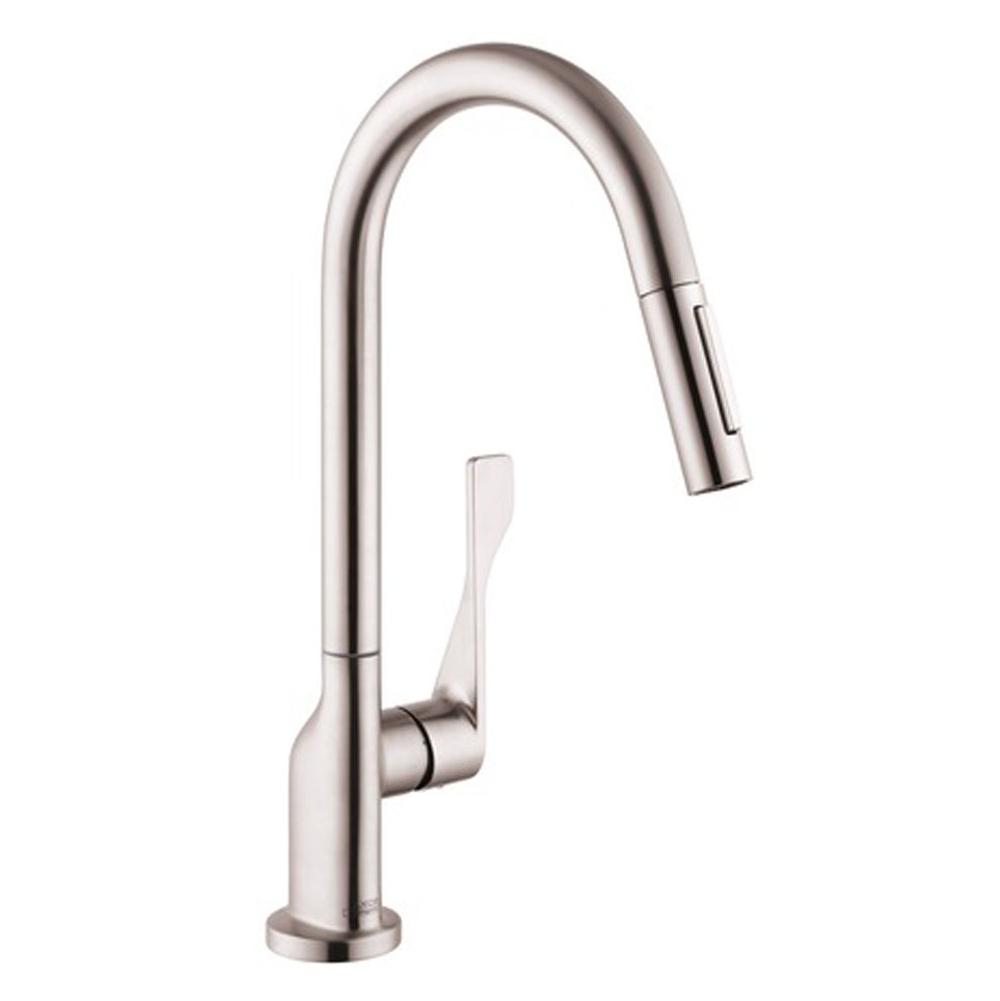 Axor - AXOR Citterio HighArc Kitchen Faucet 2-Spray Pull-Down, 1.75 GPM in Steel Optic - Steel Optic