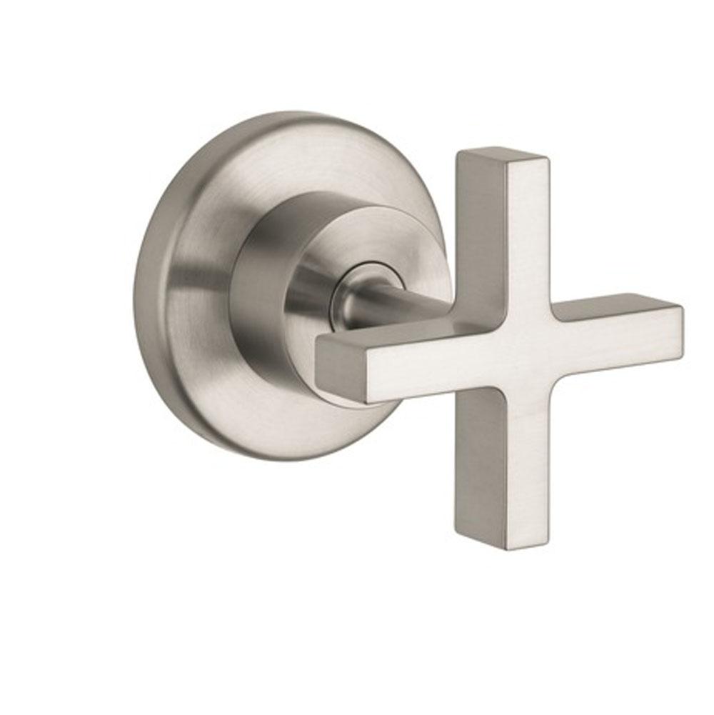 Axor - AXOR Citterio Volume Control Trim with Cross Handle in Brushed Nickel - Brushed Nickel