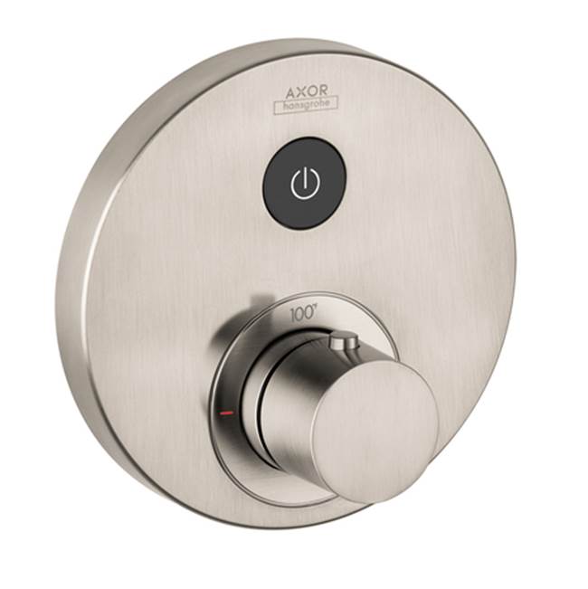 Axor - AXOR ShowerSelect Thermostatic Trim Round for 1 Function in Brushed Nickel - Brushed Nickel