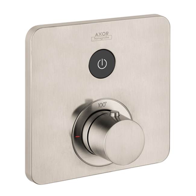 Axor - AXOR ShowerSelect Thermostatic Trim SoftCube for 1 Function in Brushed Nickel - Brushed Nickel