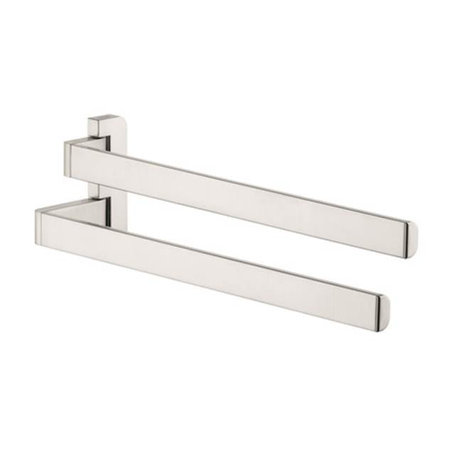 Axor - AXOR Universal SoftSquare Dual Towel Bar in Brushed Nickel - Brushed Nickel