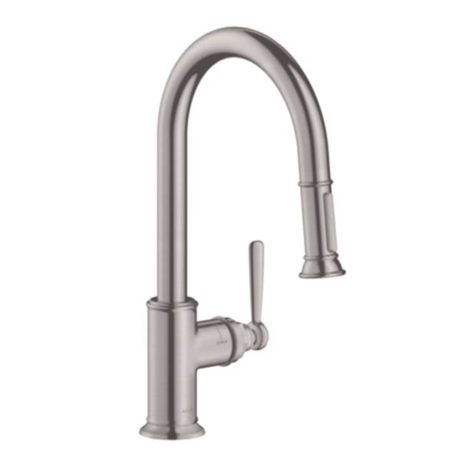 Axor - AXOR Montreux HighArc Kitchen Faucet 2-Spray Pull-Down, 1.75 GPM in Steel Optic - Steel Optic