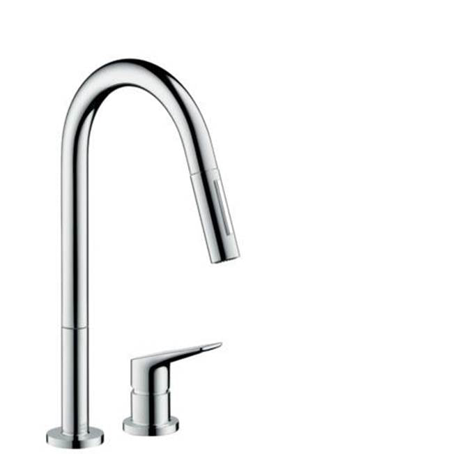 Axor - AXOR Citterio M 2-Hole Single-Handle Kitchen Faucet 2-Spray Pull-Down, 1.75 GPM in Chrome - Chrome