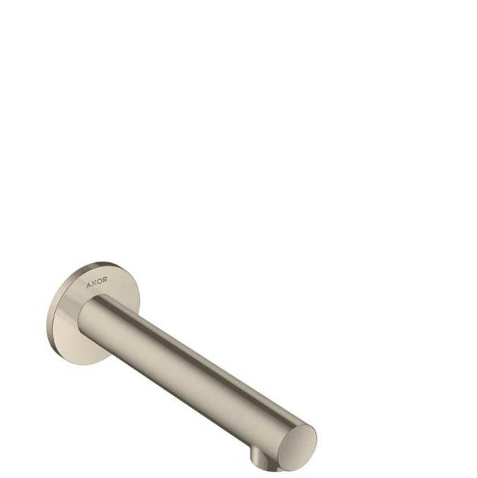 Axor - AXOR Uno Tub Spout Straight in Brushed Nickel - Brushed Nickel