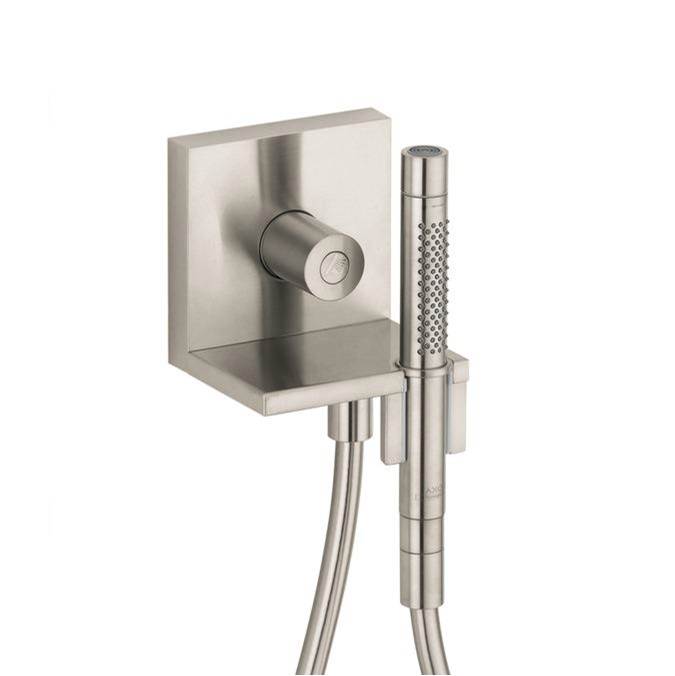 Axor - AXOR ShowerSolutions Handshower Module Trim 5'' x 5'', 1.75 GPM in Brushed Nickel - Brushed Nickel