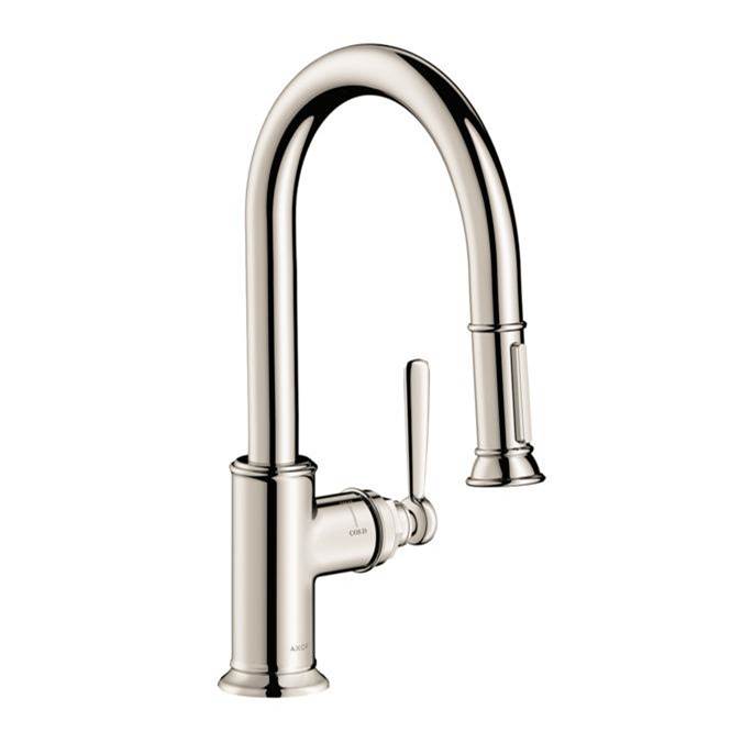 Axor - AXOR Montreux Prep Kitchen Faucet 2-Spray Pull-Down, 1.75 GPM in Polished Nickel - Polished Nickel