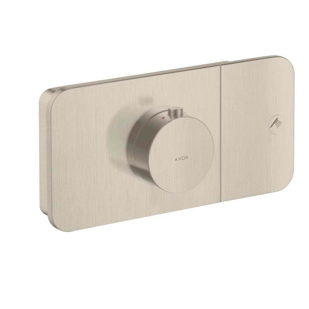 Axor - AXOR ONE Thermostatic Module Trim for 1 Function in Brushed Nickel - Brushed Nickel
