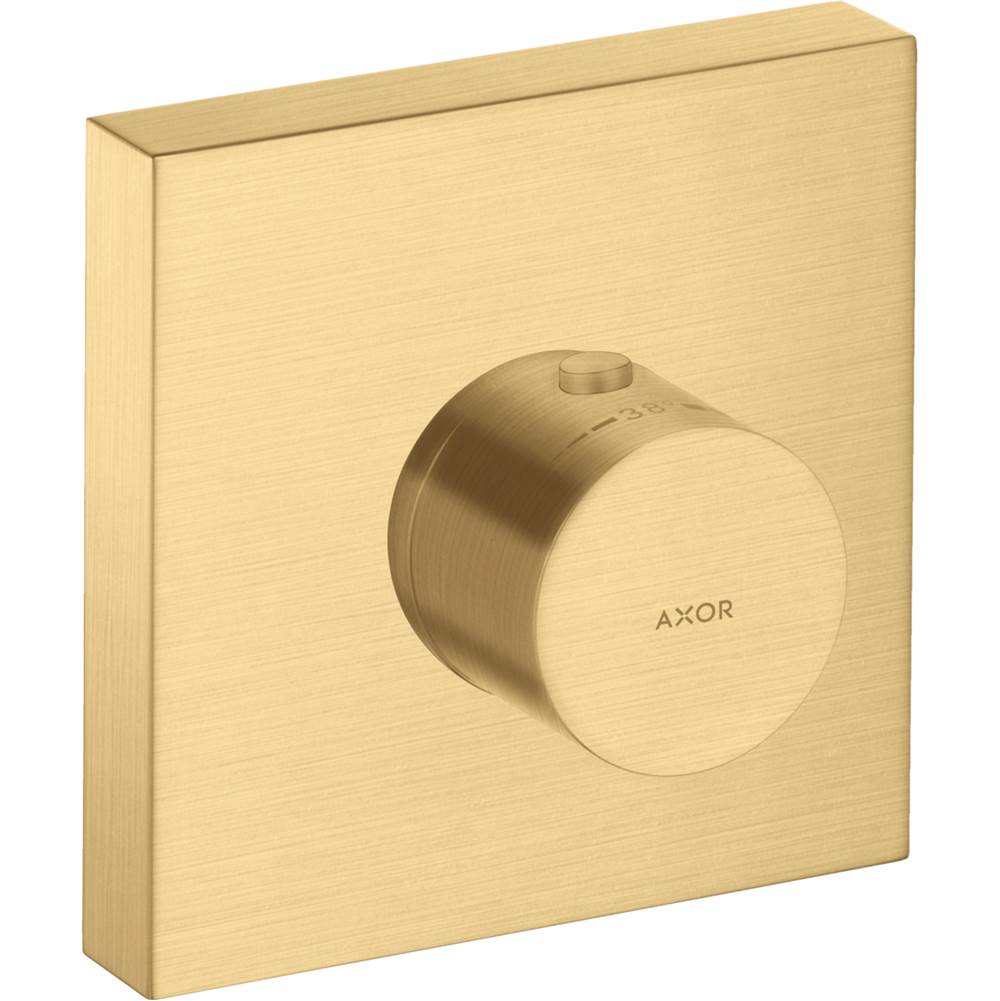Axor - AXOR ShowerSolutions Thermostatic Trim 5'' x 5'' in Brushed Gold Optic - Brushed Gold Optic