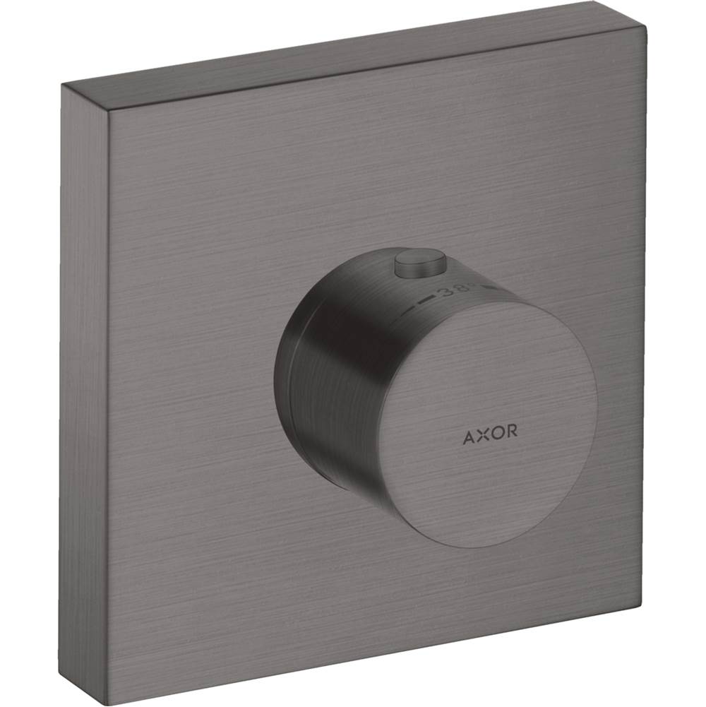 Axor - AXOR ShowerSolutions Thermostatic Trim 5'' x 5'' in Brushed Black Chrome - Brushed Black Chrome