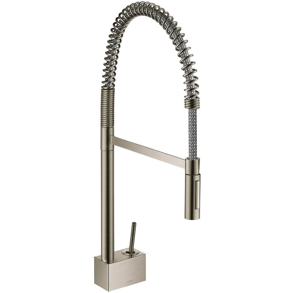Axor - AXOR Starck Semi-Pro Kitchen Faucet 2-Spray, 1.75 GPM in Steel Optic - Steel Optic