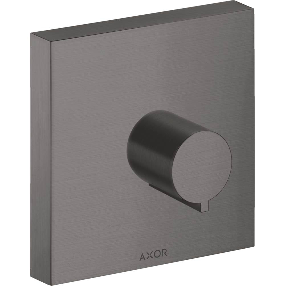 Axor - AXOR ShowerSolutions Volume Control Trim 5'' x 5'' in Brushed Black Chrome - Brushed Black Chrome