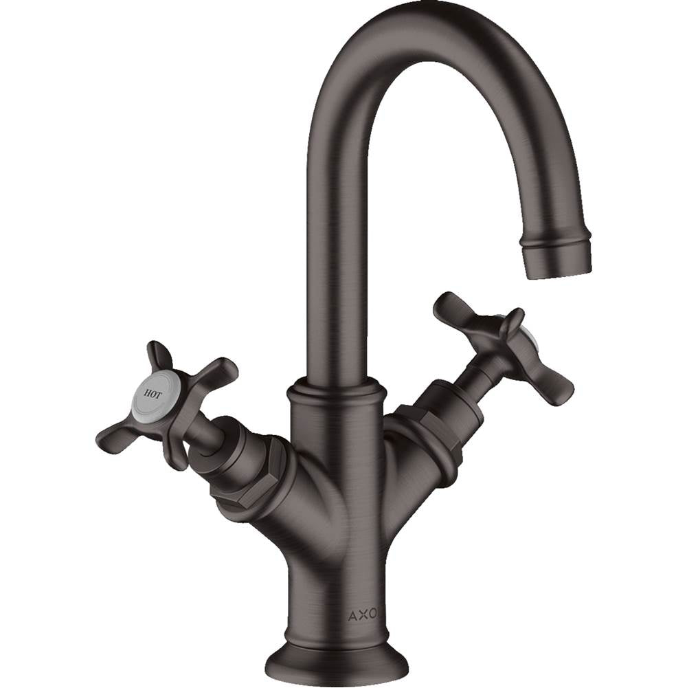 Axor - AXOR Montreux 2-Handle Faucet 160 with Pop-Up Drain, 1.2 GPM in Brushed Black Chrome - Brushed Black Chrome