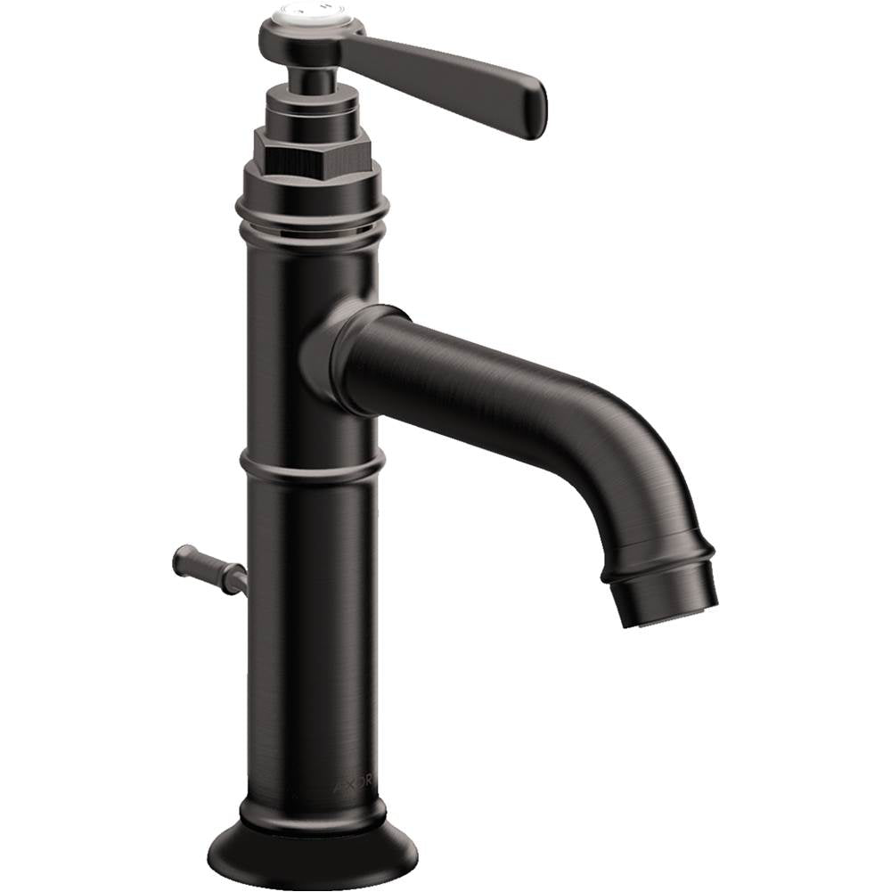 Axor - AXOR Montreux Single-Hole Faucet 100 with Pop-Up Drain, 1.2 GPM in Brushed Black Chrome - Brushed Black Chrome