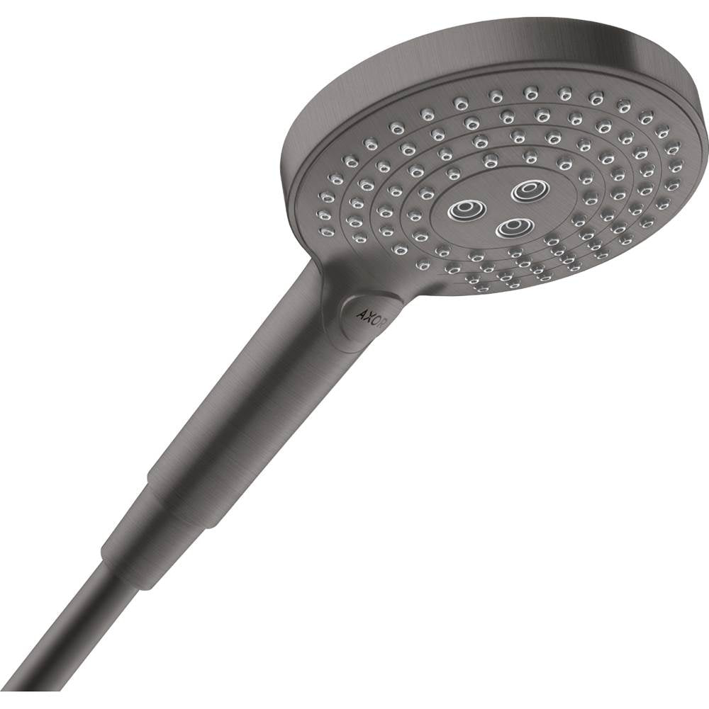 Axor - AXOR ShowerSolutions Handshower 120 3-Jet, 1.75 GPM in Brushed Black Chrome - Brushed Black Chrome