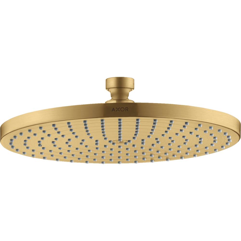 Axor - AXOR Starck Showerhead 240 1-Jet, 2.5 GPM in Brushed Gold Optic - Brushed Gold Optic