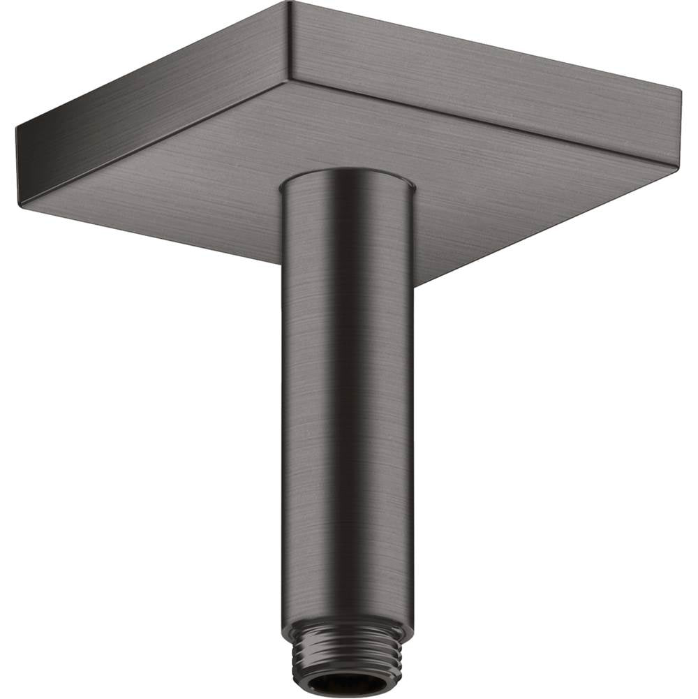 Axor - AXOR ShowerSolutions Extension Pipe for Ceiling Mount Square, 4'' in Brushed Black Chrome - Brushed Black Chrome