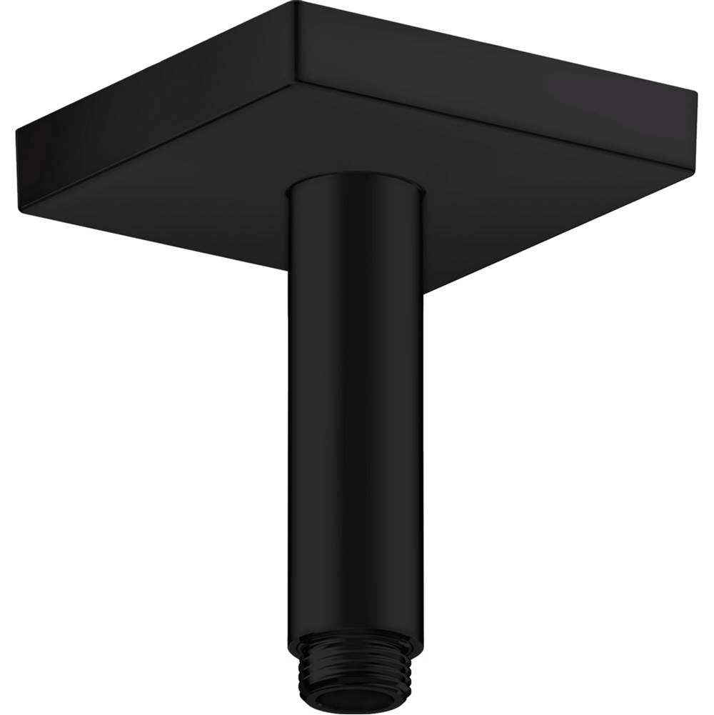 Axor - AXOR ShowerSolutions Extension Pipe for Ceiling Mount Square, 4'' in Matte Black - Matte Black