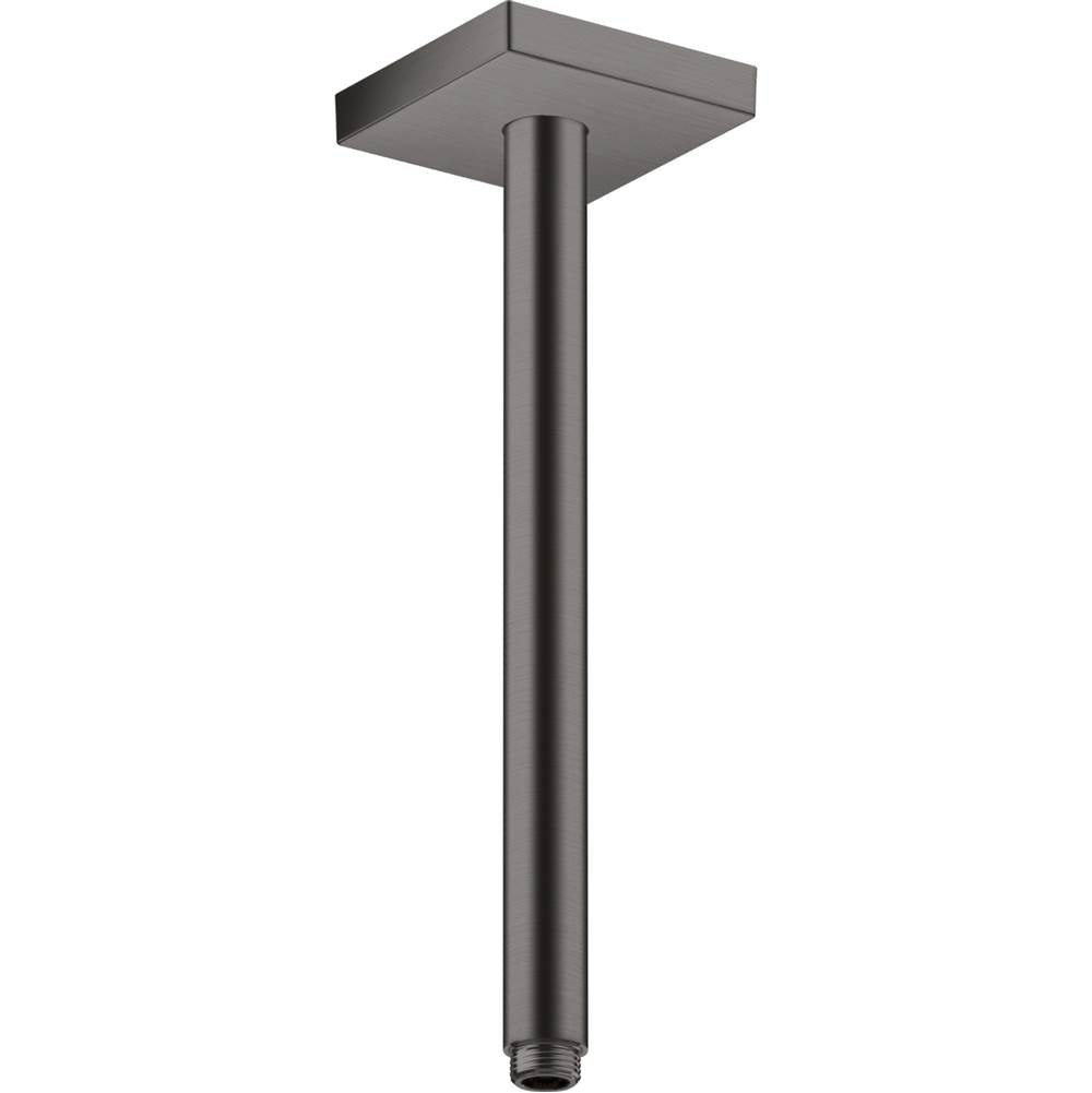 Axor - AXOR ShowerSolutions Extension Pipe for Ceiling Mount Square, 12'' in Brushed Black Chrome - Brushed Black Chrome