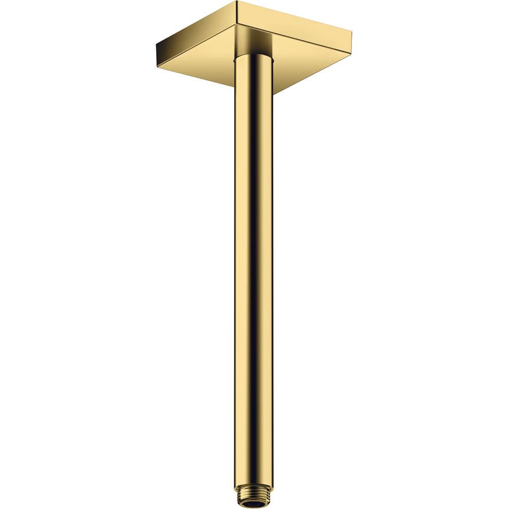 Axor - AXOR ShowerSolutions Extension Pipe for Ceiling Mount Square, 12'' in Polished Gold Optic - Polished Gold Optic