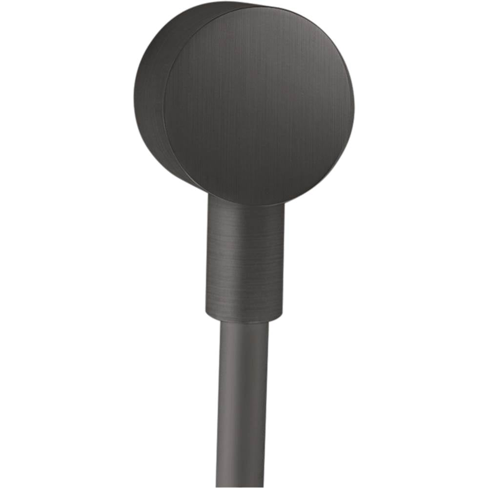 Axor - AXOR ShowerSolutions Wall Outlet with Check Valves in Brushed Black Chrome - Brushed Black Chrome