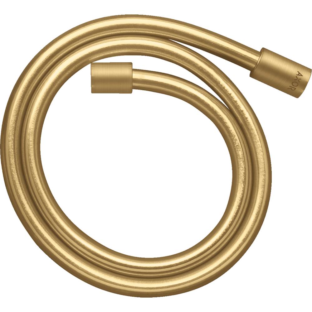 Axor - AXOR ShowerSolutions Techniflex Hose with Cylindrical Nut, 49'' in Brushed Gold Optic - Brushed Gold Optic
