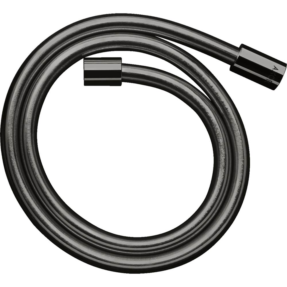 Axor - AXOR ShowerSolutions Techniflex Hose with Cylindrical Nut, 49'' in Polished Black Chrome - Polished Black Chrome