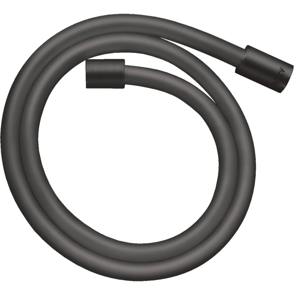 Axor - AXOR ShowerSolutions Techniflex Hose with Cylindrical Nut, 63'' in Brushed Black Chrome - Brushed Black Chrome