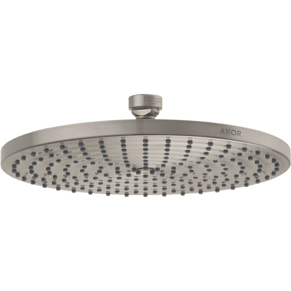 Axor - AXOR ShowerSolutions Showerhead 240 1-Jet Powder Rain, 1.75 GPM in Brushed Nickel - Brushed Nickel