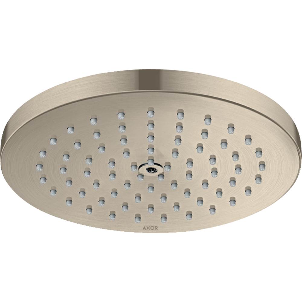 Axor - AXOR ShowerSolutions Showerhead 180 1-Jet Powder Rain, 1.75 GPM in Brushed Nickel - Brushed Nickel