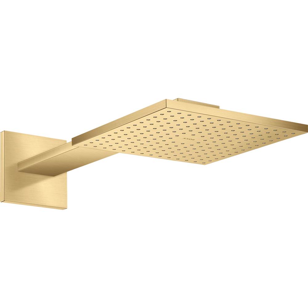Axor - AXOR ShowerSolutions Showerhead 250 Square 2- Jet with Showerarm Trim, 1.75 GPM in Brushed Gold Optic - Brushed Gold Optic