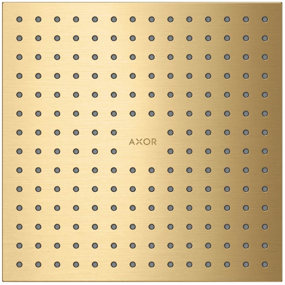 Axor - AXOR ShowerSolutions Showerhead 250 Square 2-Jet, 2.5 GPM in Brushed Gold Optic - Brushed Gold Optic