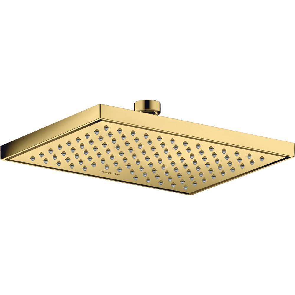 Axor - AXOR ShowerSolutions Showerhead Square 245/185 1-Jet, 2.5 GPM in Polished Gold Optic - Polished Gold Optic